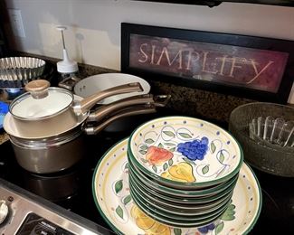 Salad set. T-fal cookware