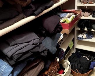 The closets are stuffed!