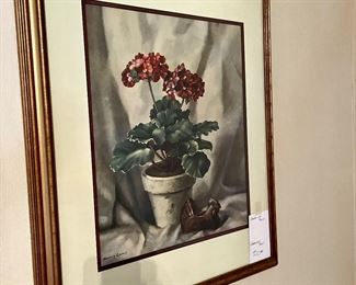 Pretty geranium print