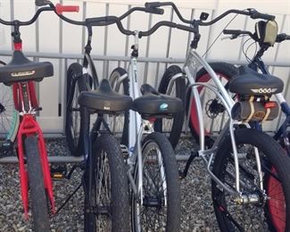 Bike rack; NOTE: not all bikes shown will be for sale