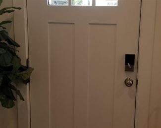 Entry door - interior view