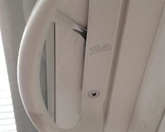 Pella sliding glass doors with interior blinds