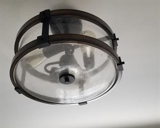 Handsome ceiling light fixture - two available