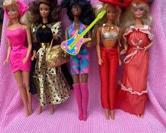 Vintage Barbie and barbie clothes