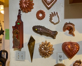 Vintage copper molds