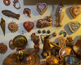 Vintage copper molds