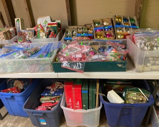 Vintage Christmas decor and ornaments