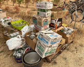 Canning jars and supplies