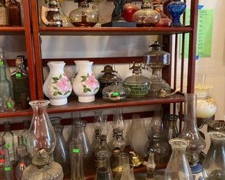 Vintage oil lamps