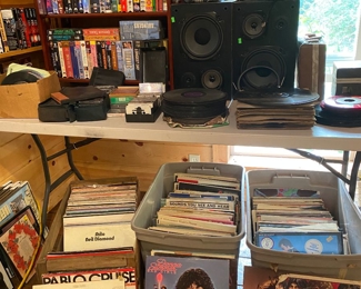 Vintage record albums 