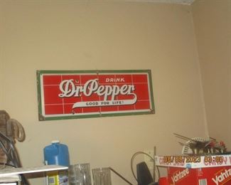 Vintage Dr Pepper sign