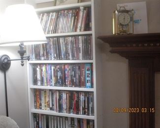 DVDs and shelf