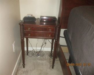 One of two Hepplewhite end/side tables