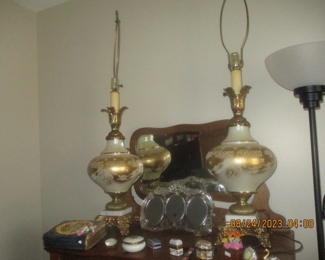 1950s /early 1960s art deco lamps