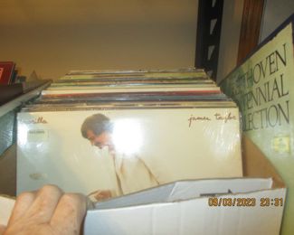 Lots of vinyl albums