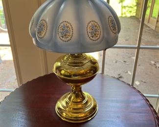 Brass Aladdin lamp and shade