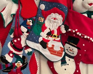 Needlepoint stockings
Felt stockings