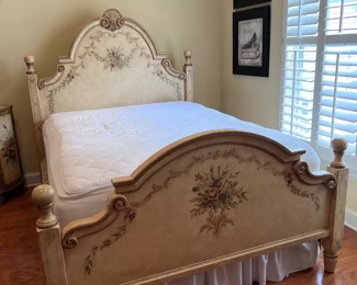 Hand painted queen size bed