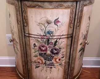 Hand painted storage cabinet 