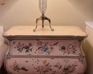 Hand painted 3-drawer chest