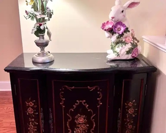 Hand painted storage cabinet 