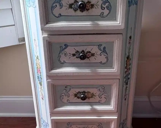 Small hand painted cabinet