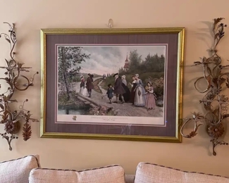 Framed print "Sunday Morning in Sleepy Hollow"