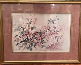 Framed print signed, dated and numbered by Leila Desiree Platt