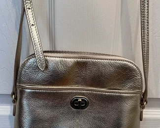 Talbot's silver leather crossbody