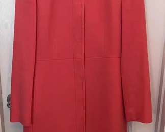 Ann Taylor pink wool long coat