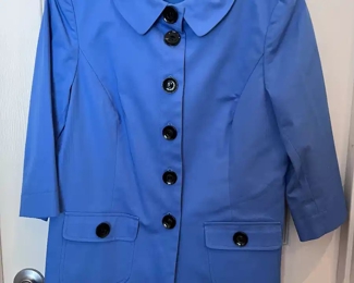 Randy Kemper royal blue raincoat