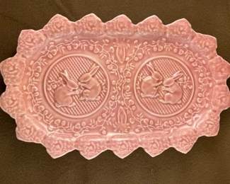 Bordallo Pinneiro pink serving platter