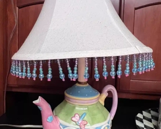 Ceramic teapot base table lamp