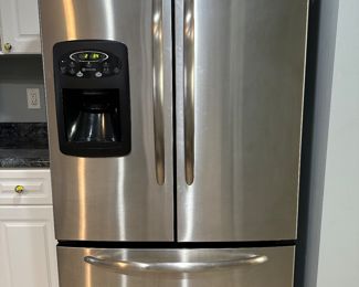 Stainless steel Maytag refrigerator/freezer with automatic ice maker. All features working great!