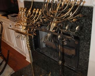 menorah music stands, by Isaac Halali 