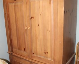 country pine wardrobe/media cabinet