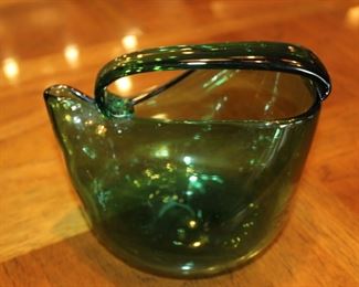 art-glass pitcher (Blenko?)