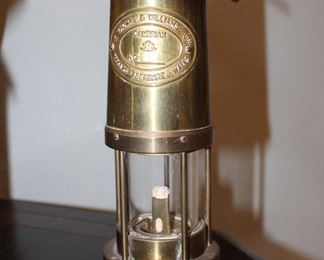 Thomas & Williams, Wales. "Cambrian" brass miners lamp