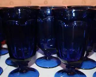 cobalt glassware