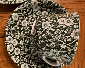 Burleigh Staffordshire ironstone, Green Calico