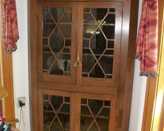Chippendale style corner cabinet