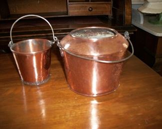 Copper glue-warming pots