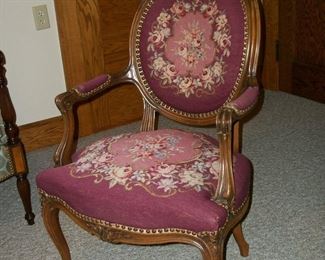 Needlepoint decorative chair