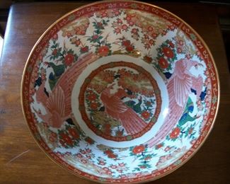 Another view inside Japanese bowl, 14 in diameter
