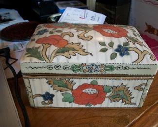 Hand-painted Nippon jewelry box