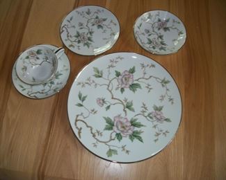 Noritake China "Chatham" 12 place settings and all serving dished from 1960. Perfect condition!