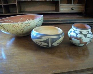 More bowls and pots by Native Americans