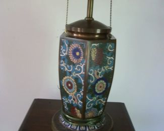 Cloisonne lamp