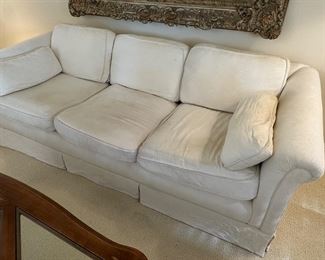 Ethan Allen Sofa need a good clean but all the cushions have removable covers, and that is what needs attention, priced to make it worth your while! 80 inches wide, 36 deep, 26 high