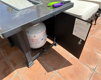 Yes, propane included and easy access